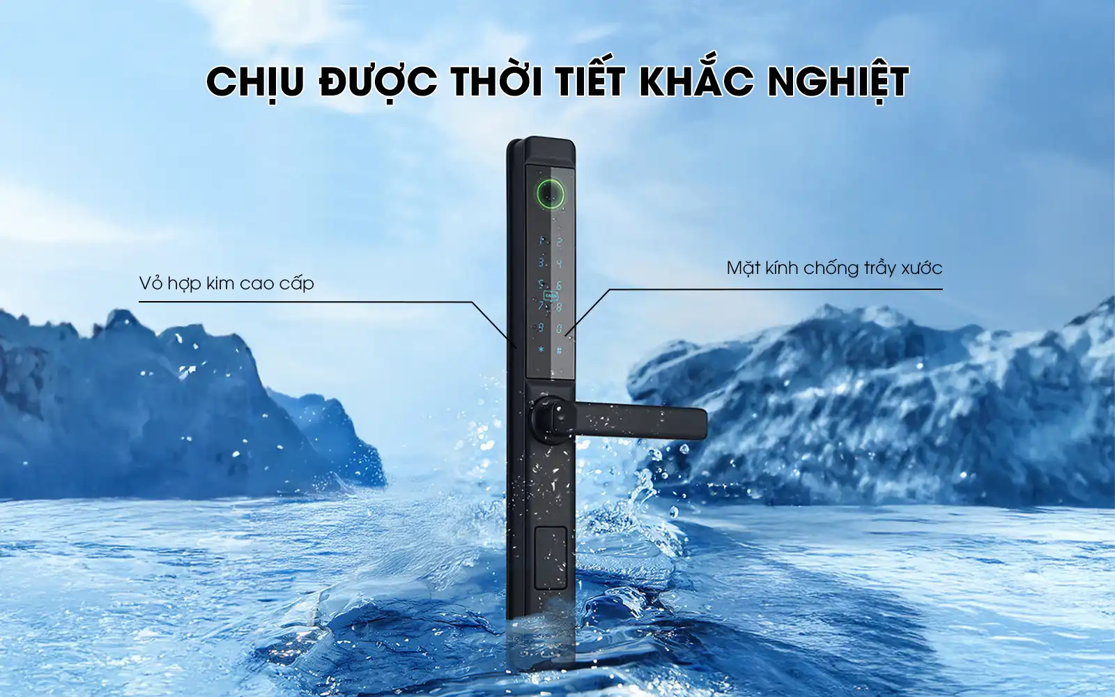 Kh&oacute;a DiVo Cửa Nh&ocirc;m KA12 cho văn ph&ograve;ng